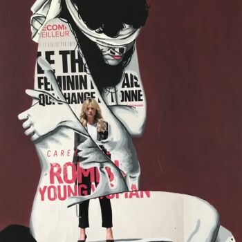 Colagens intitulada "Promising Young Wom…" por Annabelle Amory, Obras de arte originais, Acrílico Montado em Armação em made…