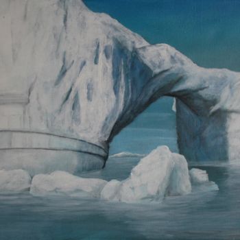 Peinture intitulée "From Ice" par Annabelle Morvan, Œuvre d'art originale, Acrylique