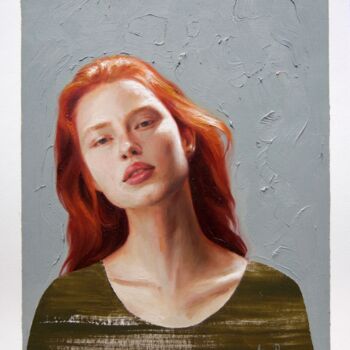 Картина под названием "ORIGINAL OIL PAINTI…" - Anna Bernadskaya, Подлинное произведение искусства, Масло