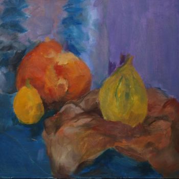 Painting titled "fruits" by Anna Kawka, Original Artwork, Other