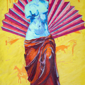 Картина под названием "Классика Венеры в о…" - Anna Dolganova, Подлинное произведение искусства, Масло