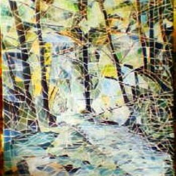 Pittura intitolato "Il fiume parla" da Anna Fraternali, Opera d'arte originale