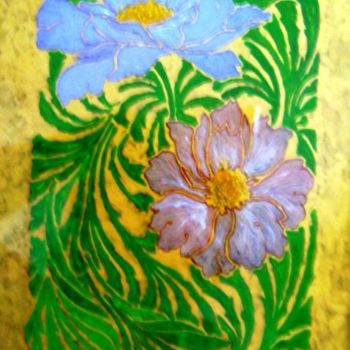 Malerei mit dem Titel "Florale" von Anna Amini, Original-Kunstwerk