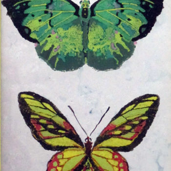 Картина под названием "Papillons" - Anna Amini, Подлинное произведение искусства, Масло