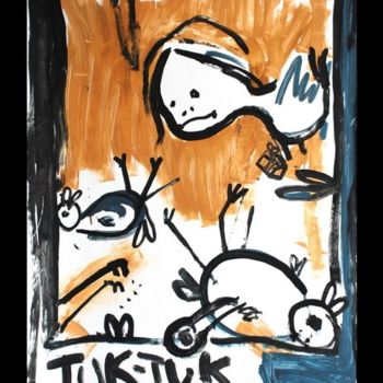 Pittura intitolato "Tuk-Tuk" da Anna Hakopian, Opera d'arte originale