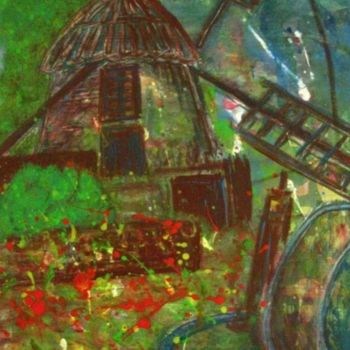 Pintura titulada "Moulin de la Salett…" por Anna Jagla, Obra de arte original