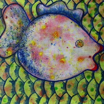 Painting titled "Fish Me" by Anna Jagla, Original Artwork