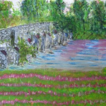 Pittura intitolato "Bective Bridge" da Anna Jagla, Opera d'arte originale
