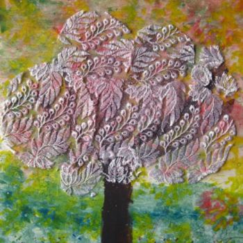 Painting titled ""Cherry Tree"" by Anna Jagla, Original Artwork