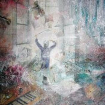 Painting titled "Chef d'orchestre" by Annakarin, Original Artwork