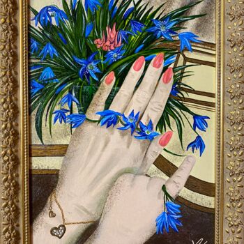 Peinture intitulée "Весенние цветы" par Anna Kiptenko, Œuvre d'art originale, Huile
