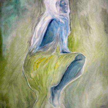 Pintura titulada "Figura seduta" por Annamaria Maremmi, Obra de arte original