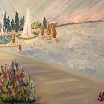 Картина под названием "Восход" - Irina Surgunte, Подлинное произведение искусства, Масло