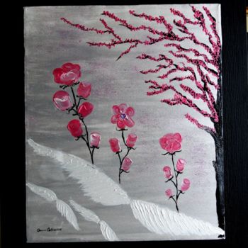 Painting titled "Tre" by Anna Calemme, Original Artwork, Acrylic