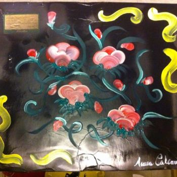 Painting titled "'E Rose" by Anna Calemme, Original Artwork, Acrylic