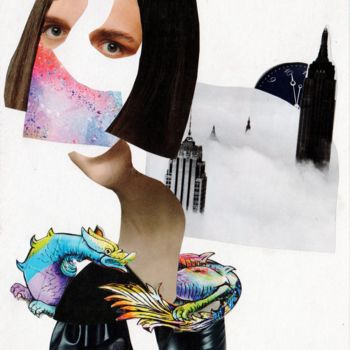 Collagen mit dem Titel "It is time to imagi…" von Anna Reshetnikova, Original-Kunstwerk, Collagen