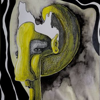 Drawing titled "Choosing a form" by Anna Reshetnikova, Original Artwork, Marker