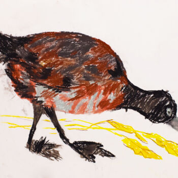 「oiseau」というタイトルの描画 Annashoriによって, オリジナルのアートワーク, ワックス