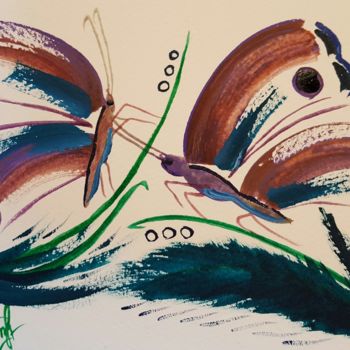 Desenho intitulada "Baterfly" por Anna Gogoleva, Obras de arte originais, Outro