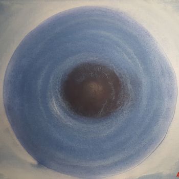 Peinture intitulée "All - seeing Eye" par Anna Gogoleva, Œuvre d'art originale, Aquarelle