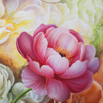 Painting titled "Symphony of spring" by Anna Steshenko, Original Artwork, Oil