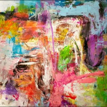 Pittura intitolato "Cobertura de Colores" da Anna Teresa Spagnuolo, Opera d'arte originale, Acrilico