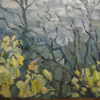 Painting titled "before the storm" by Ann Vereshchaka, Original Artwork, Oil