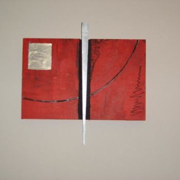 "rouge métal" başlıklı Tablo Anne Baumer tarafından, Orijinal sanat, Petrol