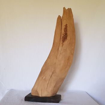 Escultura intitulada "Flame II" por Annbo, Obras de arte originais, Madeira