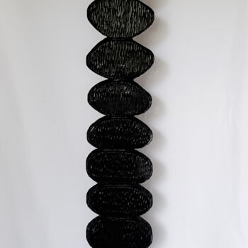 Sculpture intitulée "Cairn" par Annbo, Œuvre d'art originale, Bois