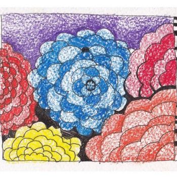 "Flowers" başlıklı Tablo Anni Boreiko tarafından, Orijinal sanat, Diğer