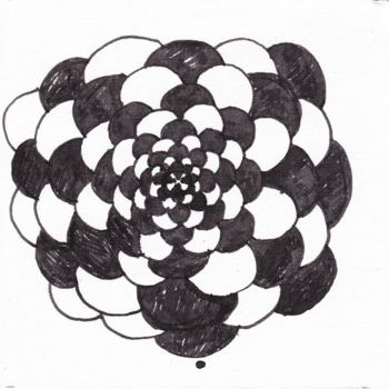 Dibujo titulada "Flower 3" por Anni Boreiko, Obra de arte original, Otro