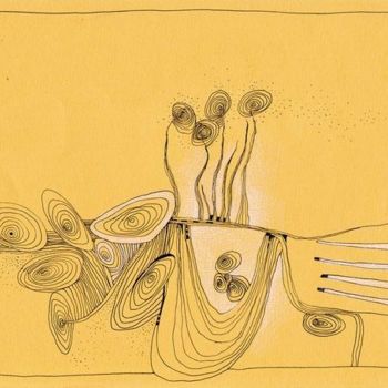 Zeichnungen mit dem Titel "Gorchitsia" von Anni Boreiko, Original-Kunstwerk