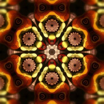 Digitale Kunst getiteld "Fractal Flower" door Anni Boreiko, Origineel Kunstwerk, 2D Digital Work