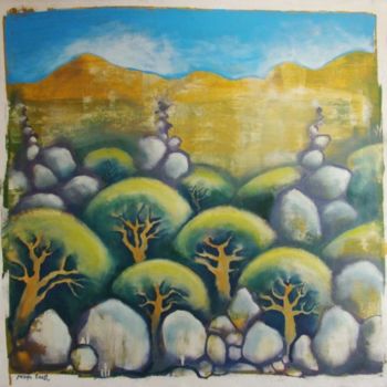 绘画 标题为“Magic forest (mixed…” 由Anni Boreiko, 原创艺术品, 油