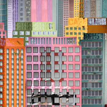 Photography titled "Buildings N°39 #Cha…" by Aal, Original Artwork, Manipulated Photography Mounted on Aluminium