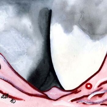 Painting titled "En Forme" by Anne Anh-Dào, Original Artwork, Watercolor