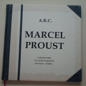 「Marcel Proust (grav…」というタイトルの製版 Anne Arcによって, オリジナルのアートワーク, 彫刻