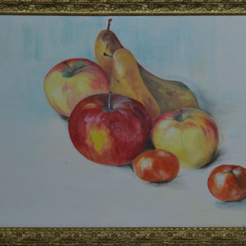 Painting titled "Nature morte" by Anne B, Original Artwork