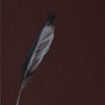 Painting titled "Plume 4" by Anne B, Original Artwork