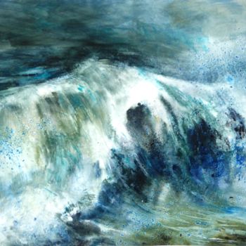 Peinture intitulée "2655-respiration-in…" par Anne Baron, Œuvre d'art originale, Aquarelle