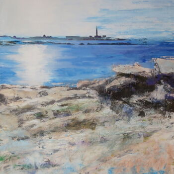 Painting titled "Ile de Sein - Série…" by Anne Bidaut, Original Artwork, Acrylic Mounted on Wood Stretcher frame