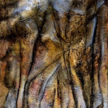 Pintura titulada "Nuit d’arbres mêlés" por Anne Brigaud, Obra de arte original