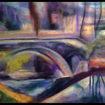 Malarstwo zatytułowany „Pont du Mas du Pont” autorstwa Anne Brigaud, Oryginalna praca