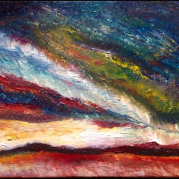 Peinture intitulée "La terre rouge" par Anne Brigaud, Œuvre d'art originale