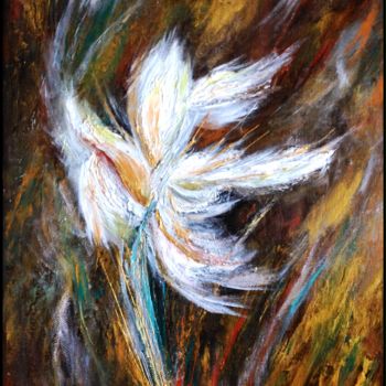 Painting titled "Plume" by Anne Brigaud, Original Artwork