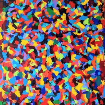 Painting titled "taches1" by Anne Cabon, Original Artwork, Acrylic