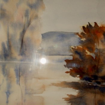 绘画 标题为“La rivière, n° 1” 由Anne Carez, 原创艺术品, 油