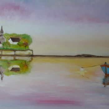 Картина под названием "Calme breton au cou…" - Anne Dahirel, Подлинное произведение искусства, Другой