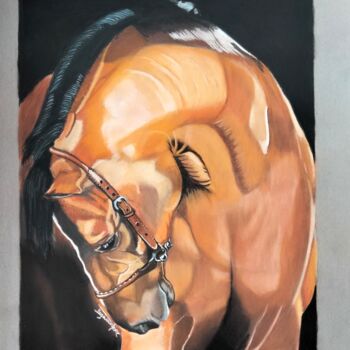 Рисунок под названием "Lumiere" - Anne Degremont, Подлинное произведение искусства, Пастель